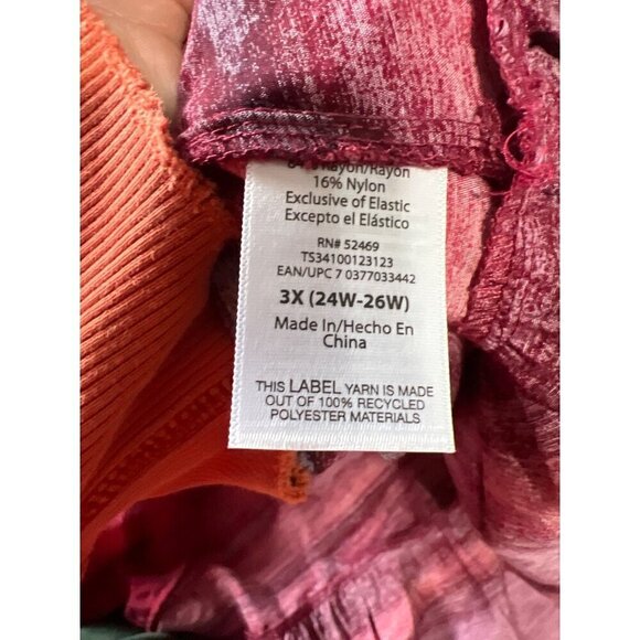 Terra & Sky  Dress  3X  Striped Casual Dress Elastic Waist Beachy Boho Vacation - Picture 5 of 9